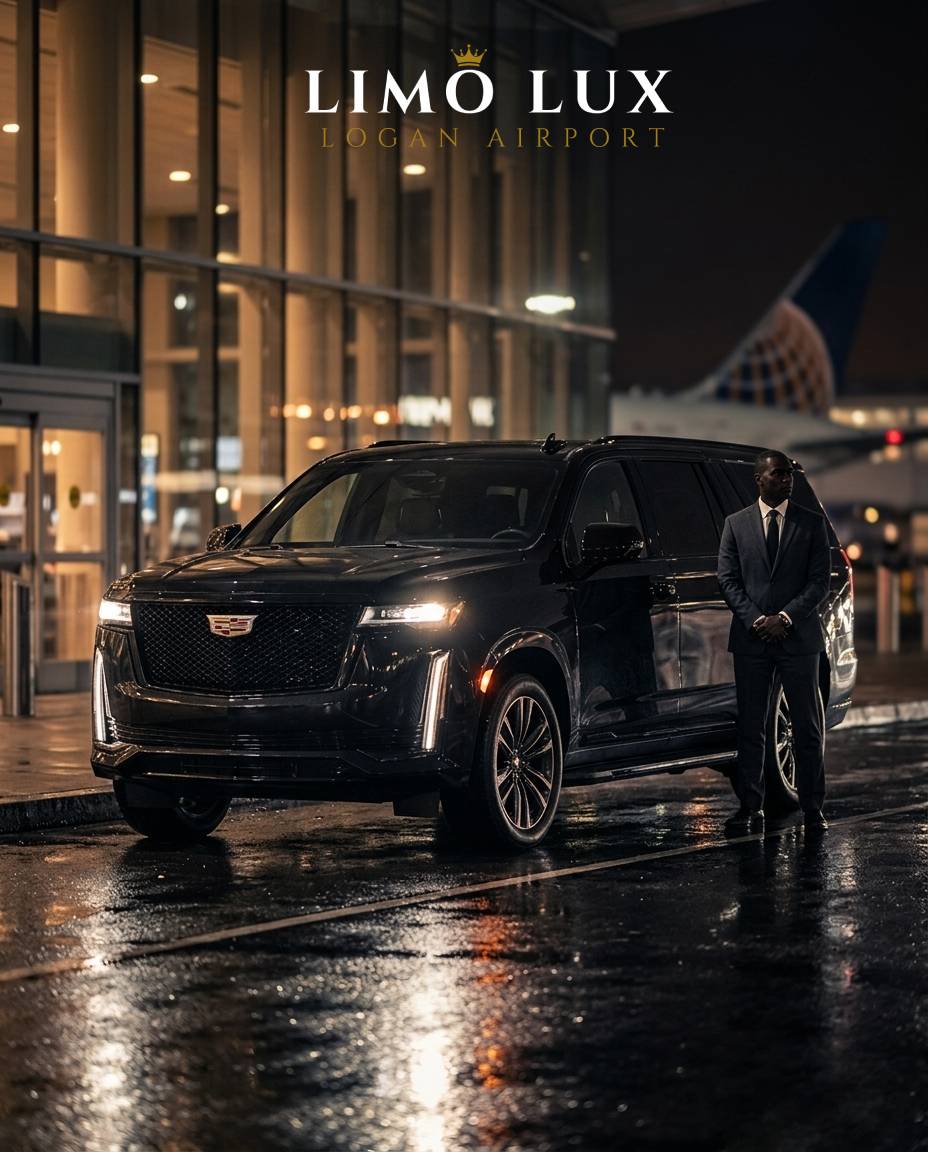 Limo Lux black car service at Logan International Airport