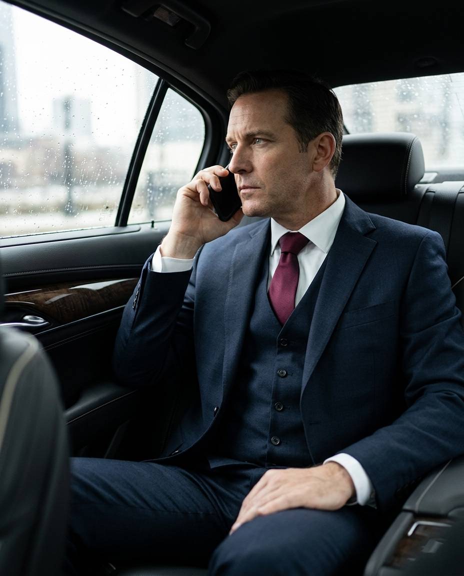Limo Lux client traveling for corporate business in Boston